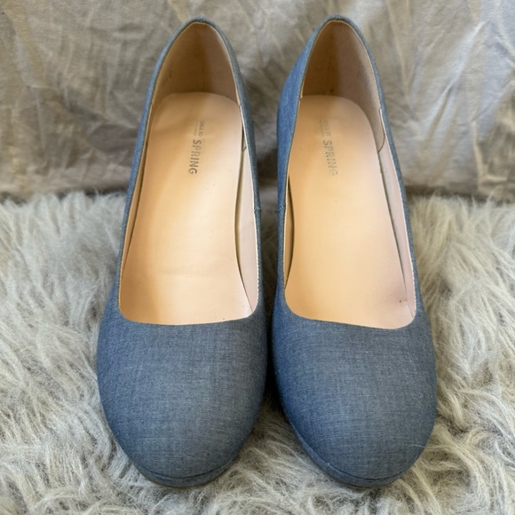 Call It Spring Cinderella Denim heels - Picture 4 of 4
